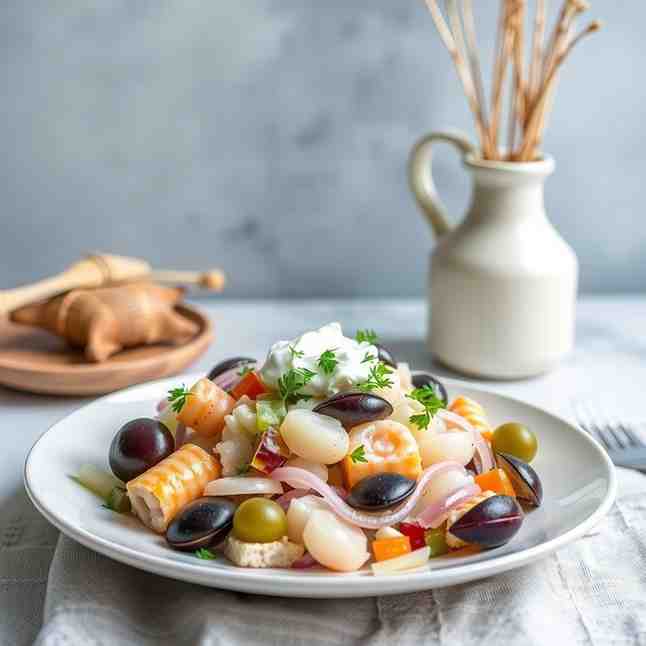 Danish Krabbesalat - Easy Seafood Salad Recipe
